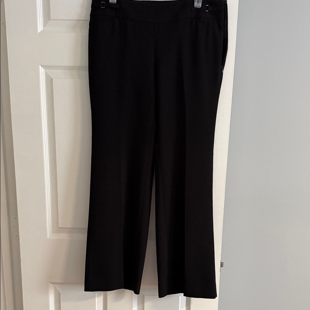 White House Black Market Black Wide Leg Pants - Legacy Fashion Flate - size 8S